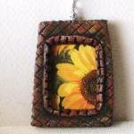 Polymer Clay Sunflower Pendant Number 1