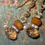 Gorgeous Rhinestone Earrings Czech Glass And..